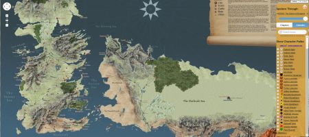 Une carte interactive de Game of Thrones sans spoiler