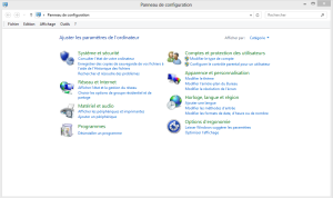 Panneau de config