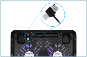 Le câble USB sert aussi de port USB
