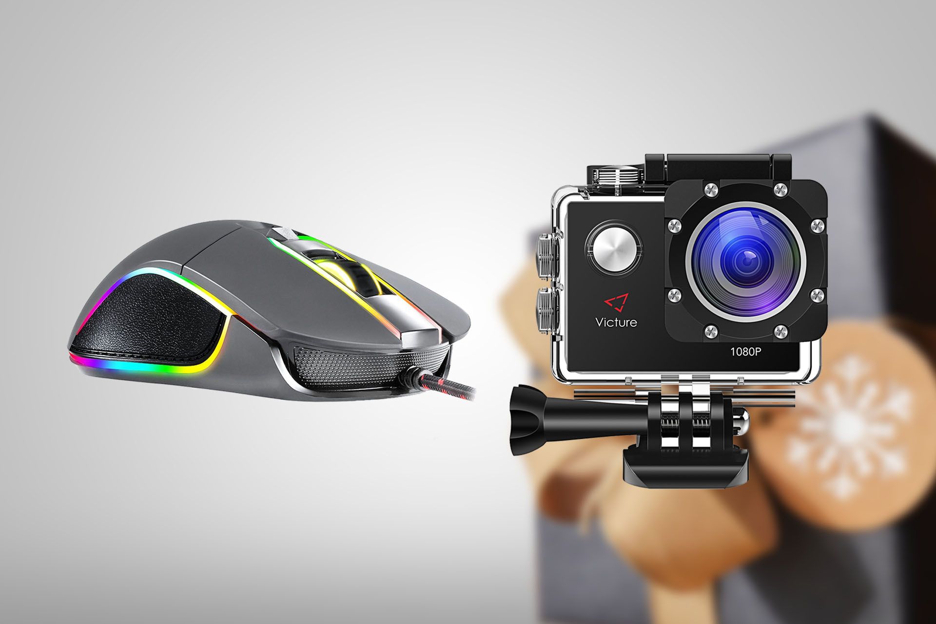 Geek Mexicain vous offre des cadeaux pour ses 5 ans | Caméra de sport Full HD et souris Klim Aim