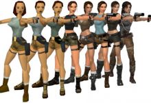 Infographie: L'évolution de Lara Croft