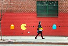 Pacman en street-art
