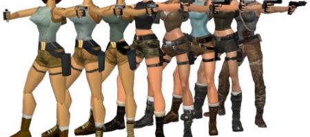 Infographie: L'évolution de Lara Croft
