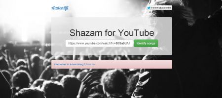 Audentifi : un shazam pour Youtube