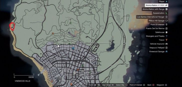 La map de GTA V dévoilé